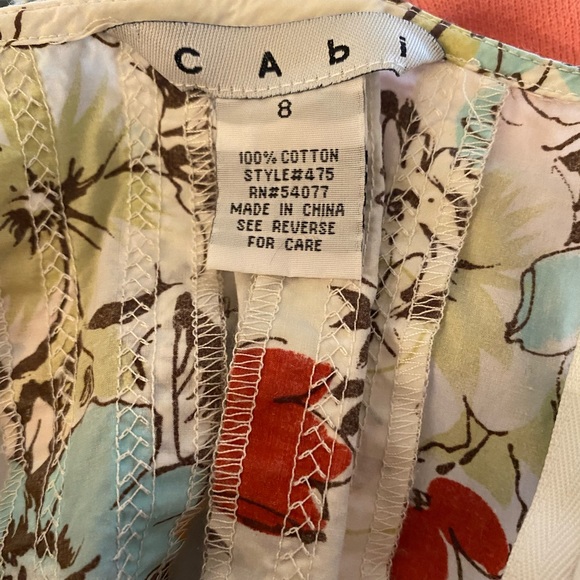 CAbi floral print Palapa skirt - size 8 - Picture 3 of 3